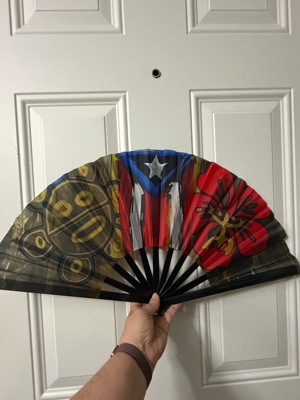Puerto Rico Folding Hand Fan - Picture 5 of 8